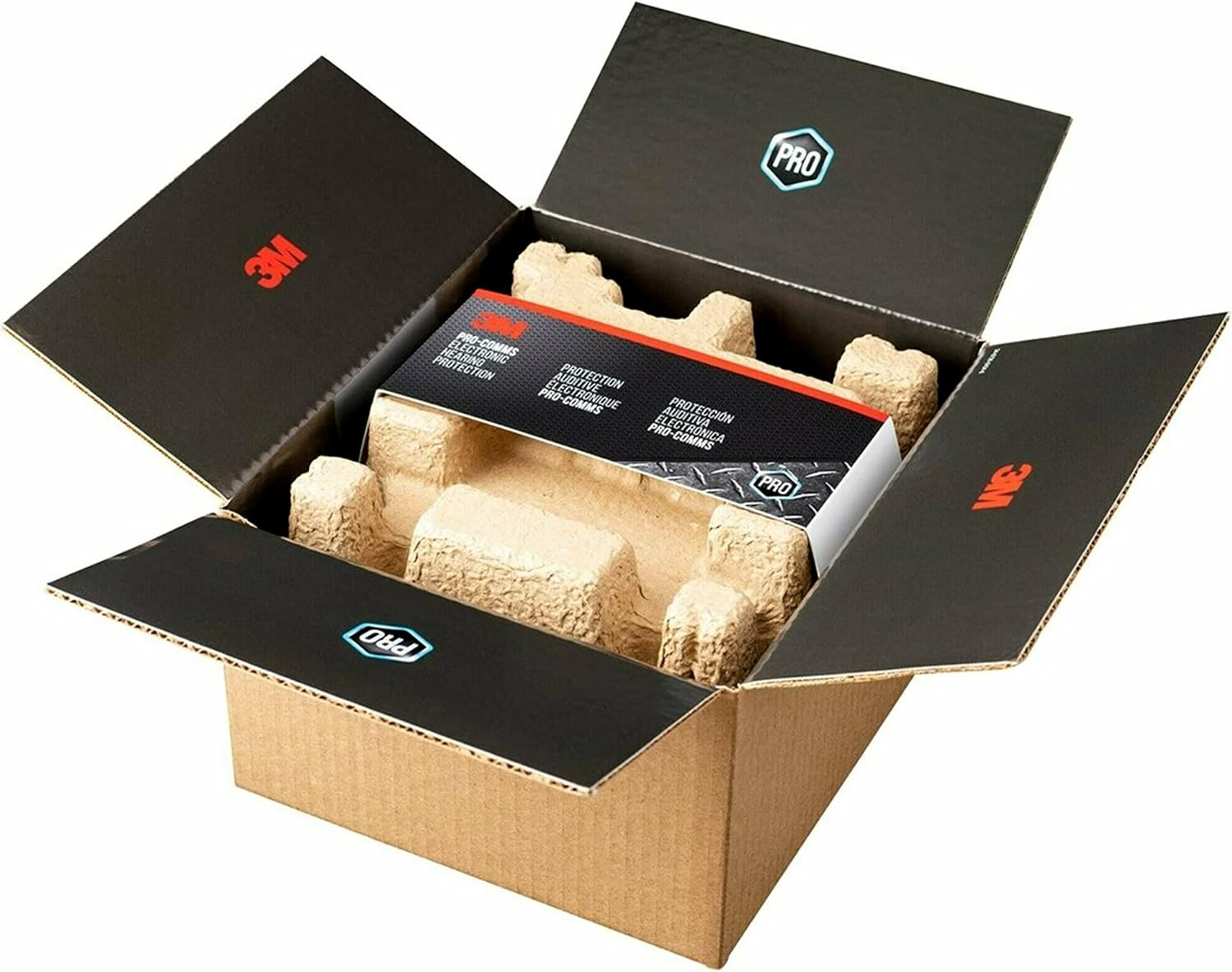 3M Pro-Comms Electronic Hearing Protection with Bluetooth Wireless Technology and External Microphones, Bluetooth Headphones, NRR 26 Db,Black/Red image number 6