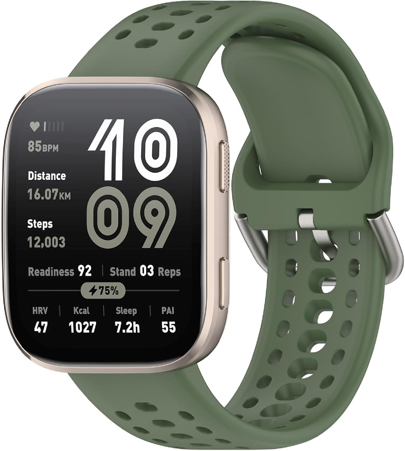 GIOPUEY Armband Kompatibel Mit Amazfit Active 2, Weiches Silikon Armband [Verschlei&szlig;fest] [Atmungsaktiv] Ersatzarmband