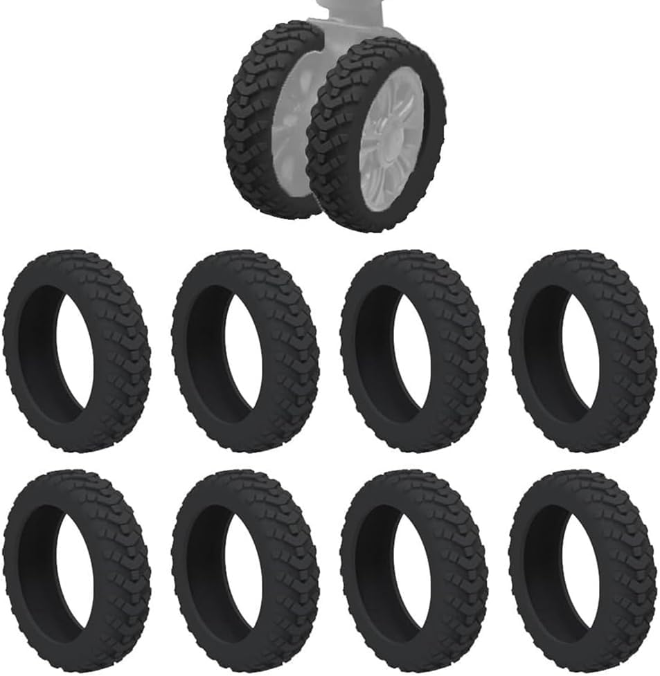 Luggage Wheel Cover Swivel Wheel Silent Noise Reduction Suitcase Caster Protective Cover Silica Gel 1Set