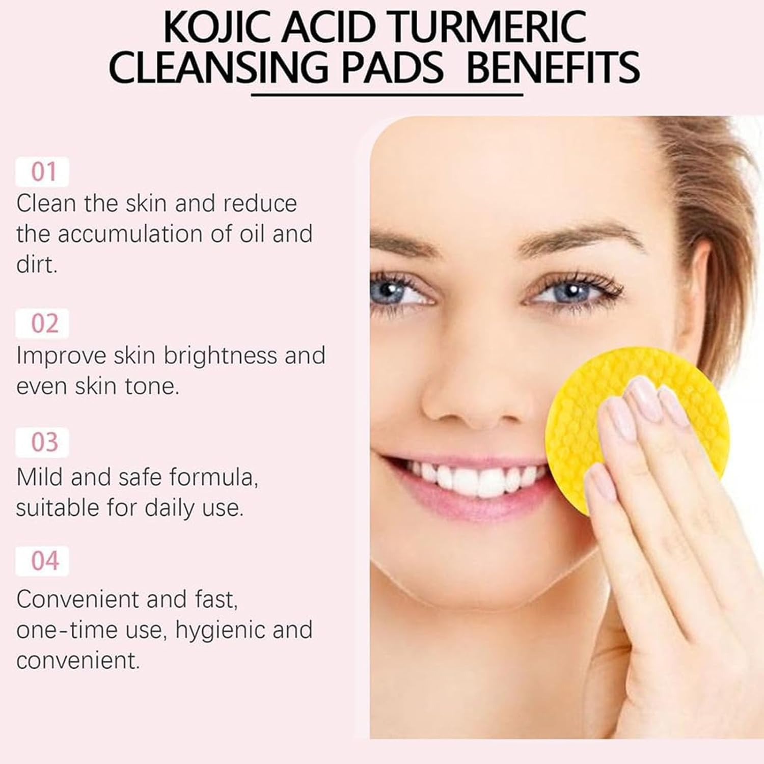 Eveloria Turmeric Cleansing Pads, Sensure Turmeric Kojic Acid Pads, Neosly Turmeric Kojic Acid Pads, Turmeric Exfoliating Pads