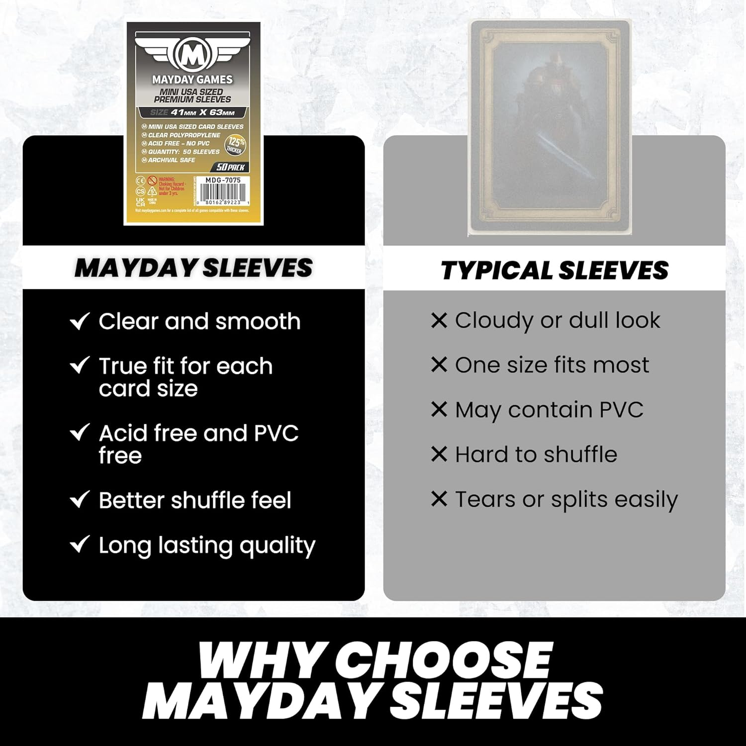 Mayday Games 7069MG Mini USA Premium Card Sleeves
