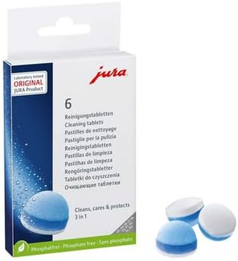 Jura 3-Phase 6 Cleaning Tablets