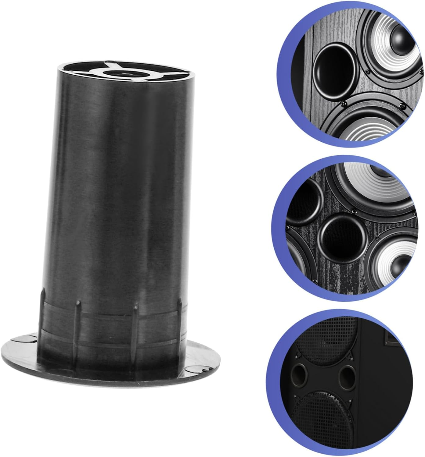 Toddmomy 8Pcs Subwoofer Port Tubes Speaker Hole Bass Reflex Tubes Speaker Port for Audio Cabinet Low Distortion Sound Enhancement Safe Use image number 5