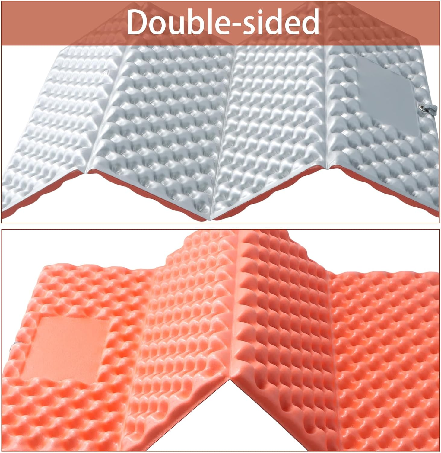 2PCS Folding Foam Mat Camping, Outdoor Foam Cushion, Waterproof Sitting Pad, Ultralight Hiking Sit Mat, Moisture-Proof Folding Seat Mat, Portable Foam Cushion for Camping Fishing Outdoor image number 3