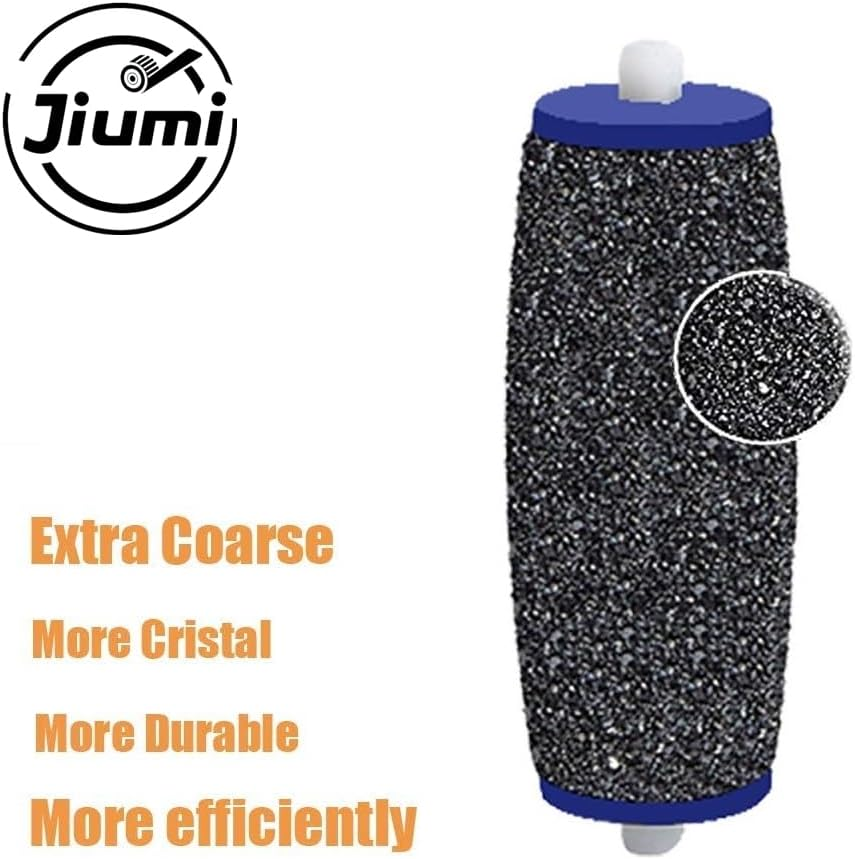 8 Pack Extra Coarse Replacement Rollers for Amope Pedi Refills Electronic Perfect Foot File Pedi Hard Skin Remover Refills Include 1 Nail Brush 1 Clean Brush image number 6