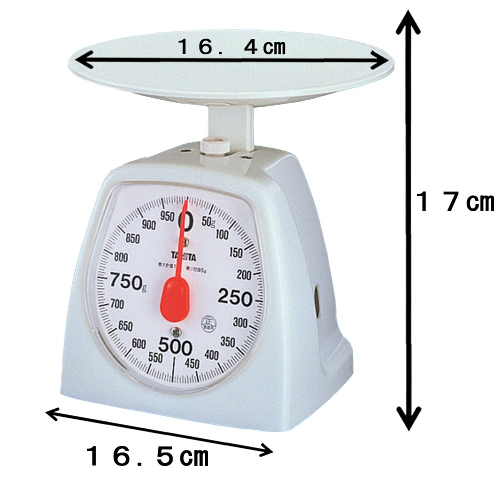 Tanita 1439-WH Cooking Scale, Kitchen Scale, Cooking, Analog, 2.2 Lbs (1 Kg), 0.1 Oz (5 G) Unit, White