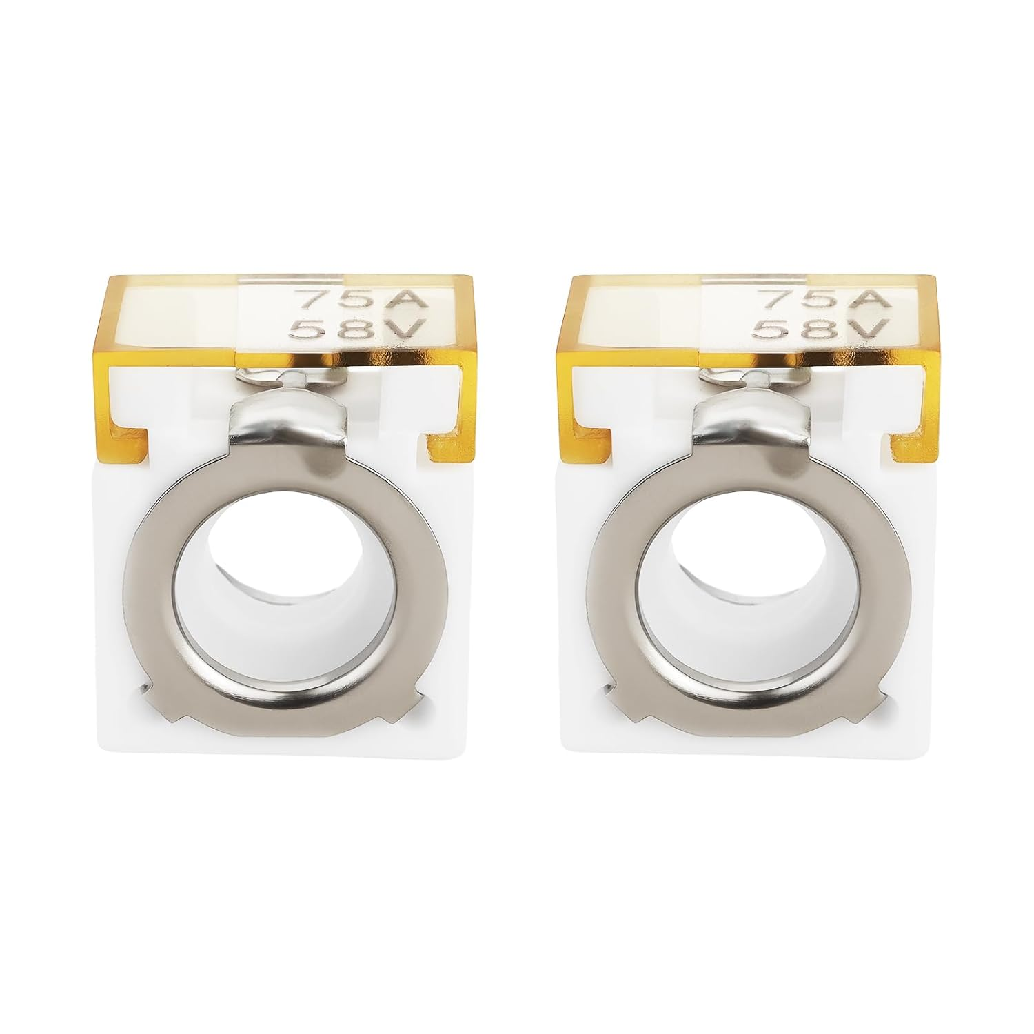 Emsea 2 Pcs Storage Battery Fuses 58V/80A Suitable for Automobiles Ships Industrial Equipment Lighting Fixtures