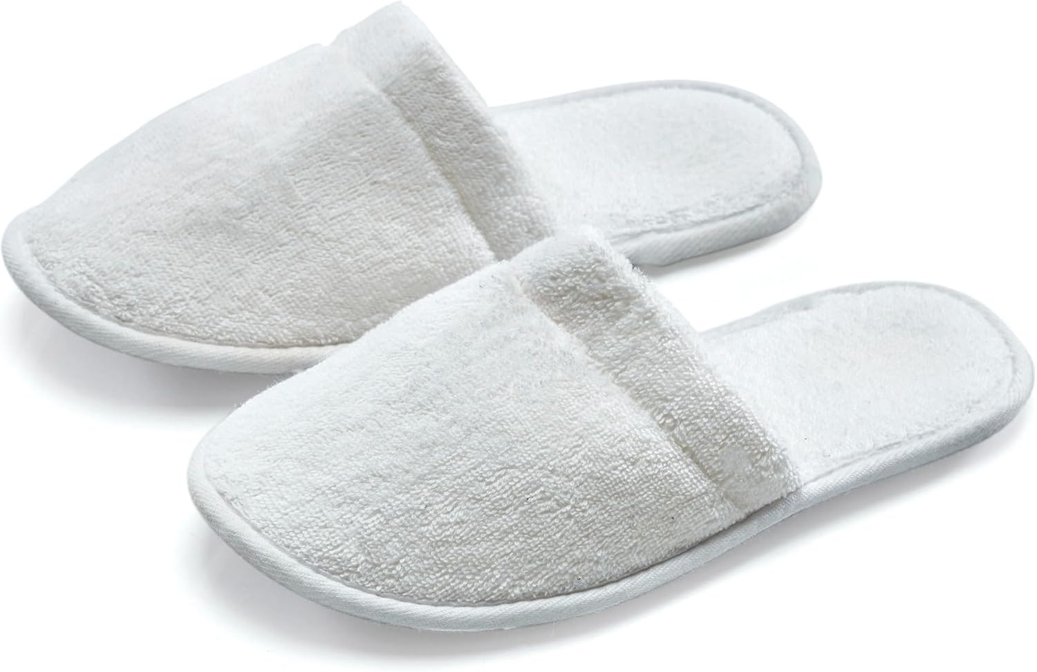 ESKYMODE Womens Cotton Bath Slippers, Terry Cloth Spa Slippers for Women - Seafoam image number 6