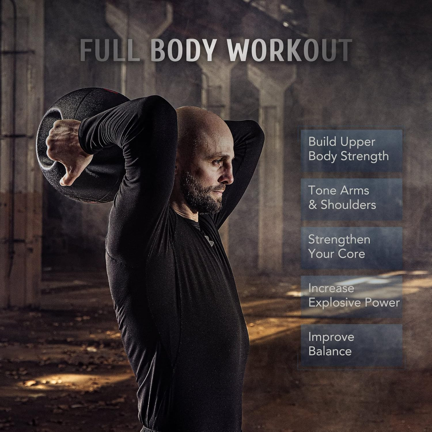 Dual Grip Medicine Exercise Ball Set Commercial Weighted Rubber Med Balls Double Comfort Handles Medball Core Training Ball by Fitness and Sport