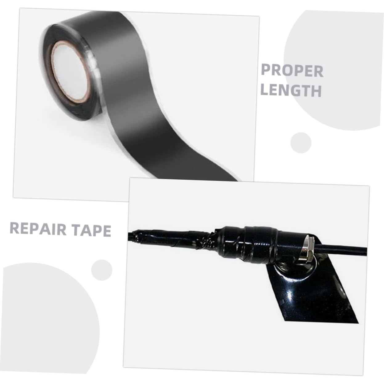 Alipis Self Fusing Silicone Tape Weatherproof Sealing for Emergency Pipe Repair Durable Bandage for Plumbing Electrical Wires Easy Application image number 5
