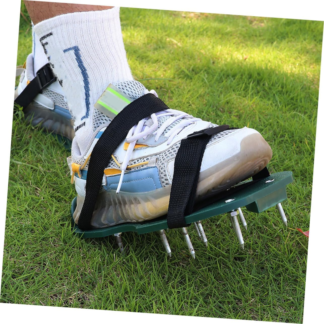 ORFOFE 10Pcs Lawn Spike Shoes Straps Aerator Shoes Fixing Strap Lawn Soil Nylon Aerator Garden Nail Sandals Supplies image number 2