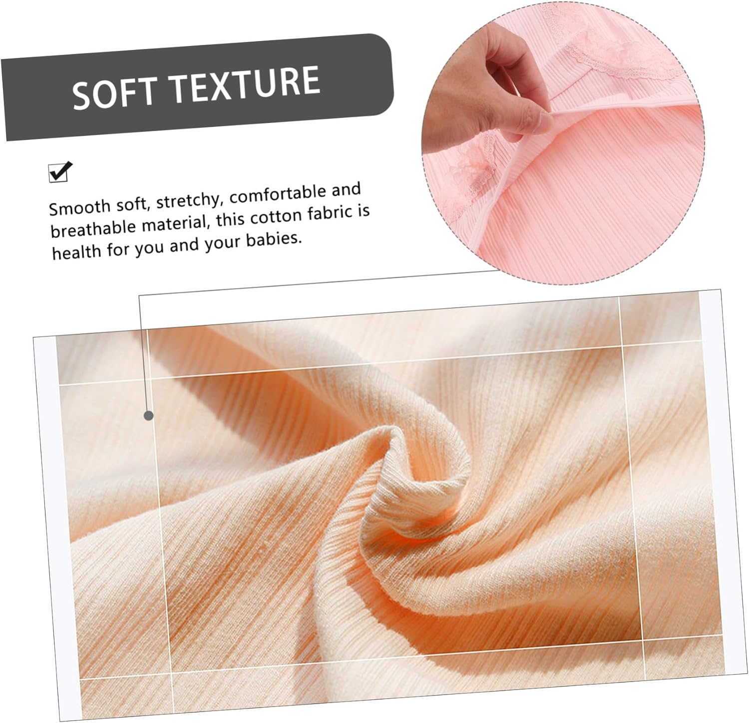 3Pcs Cotton Maternity High Waist Panties Adjustable Pregnant Women Underwear Lightweight Breathable Soft Splice Briefs for Summer Bump Support