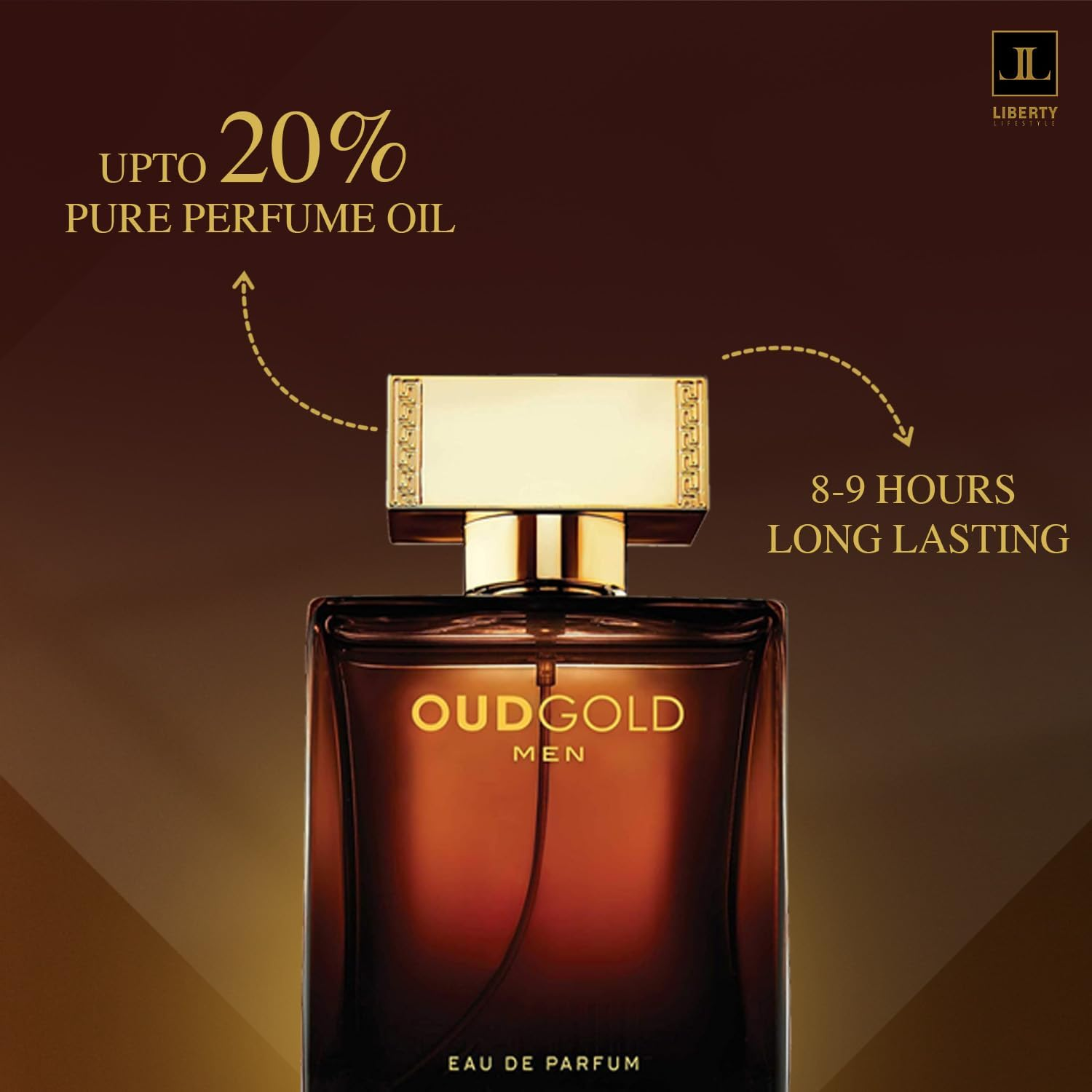Liberty Oud Perfume for Men (100Ml/3.4Oz) Premium Oud Gold Perfumes for Long-Lasting EDP Eau De Parfum Luxury Woody Fragrance for Men, Perfume Spray