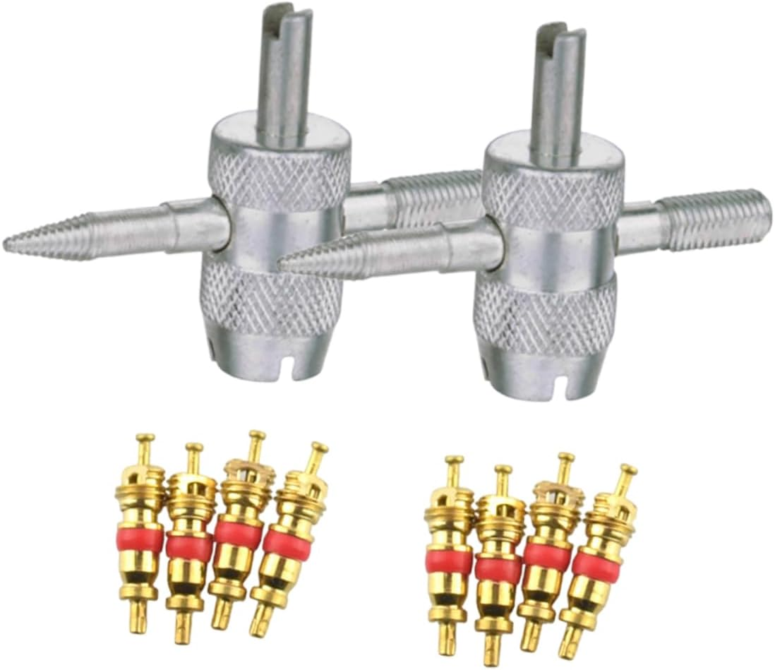 Kisangel 2Sets Tire Valve Tool Quick Valve Core Removal for Car Suv Truck Automotive Maintenance Kit image number 4