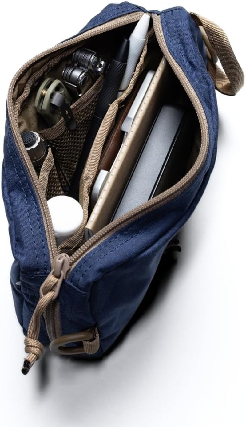 LOCHBY Venture Pouch | Multipurpose Tactical Mini Tool Bag | Durable Water Resistant Waxed Canvas | Dual-Sided Zipper Pouch | for Motorcycle, Bike, EDC, Pen, Pencil, Art, Tech & Travel image number 4