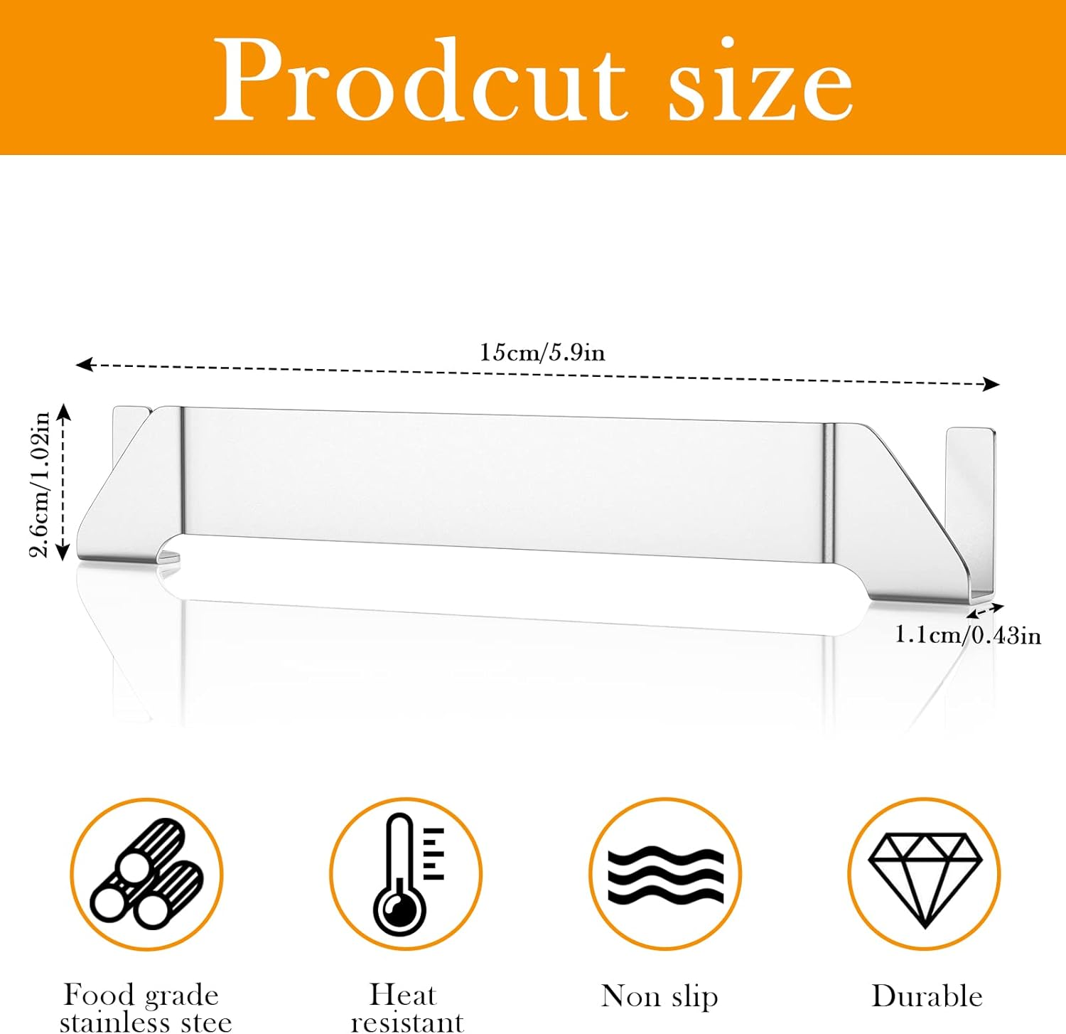 AUAUY 2 Pack Stainless Steel Griddle Spatula Stand, Grill Barbecue Tool Rack Hold Rack Griddle Accessories Holder for Blackstone, Camp Chef, Royal Gourmet, Outdoor Camping Picnic BBQ Essentials image number 5
