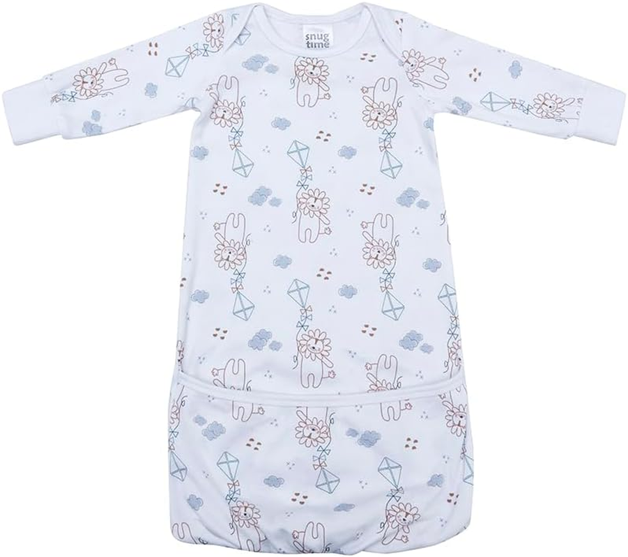 Snugtime Lion Print Long Sleeve Sleeping Bag for Newborn Baby, Size 000 image number 2