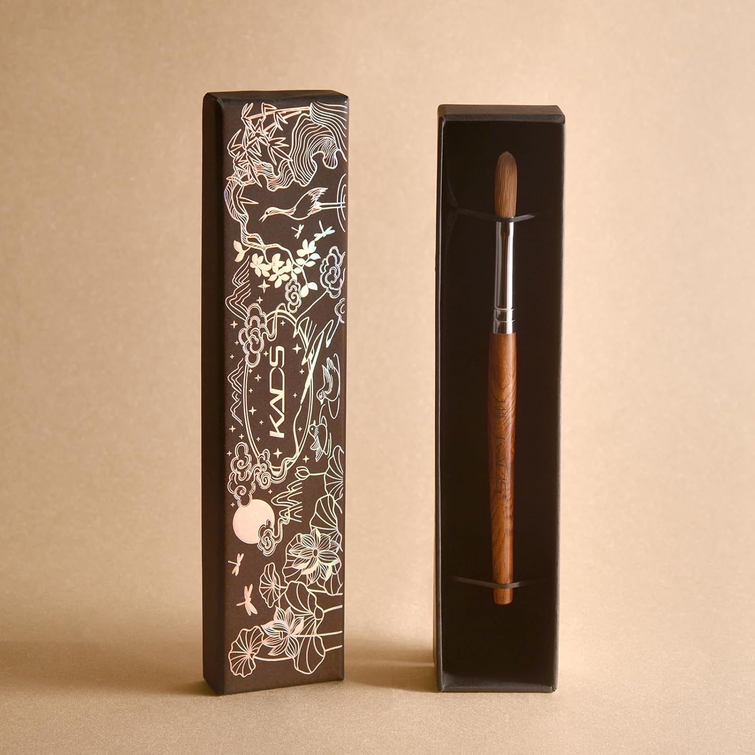 KADS Kolinsky Sable Acrylic Nail Art Brush with Gift Box Red Wood Pen Nail Brush for Nail Art Manicure Tool Gifts Prepared for Friends (10#) image number 1