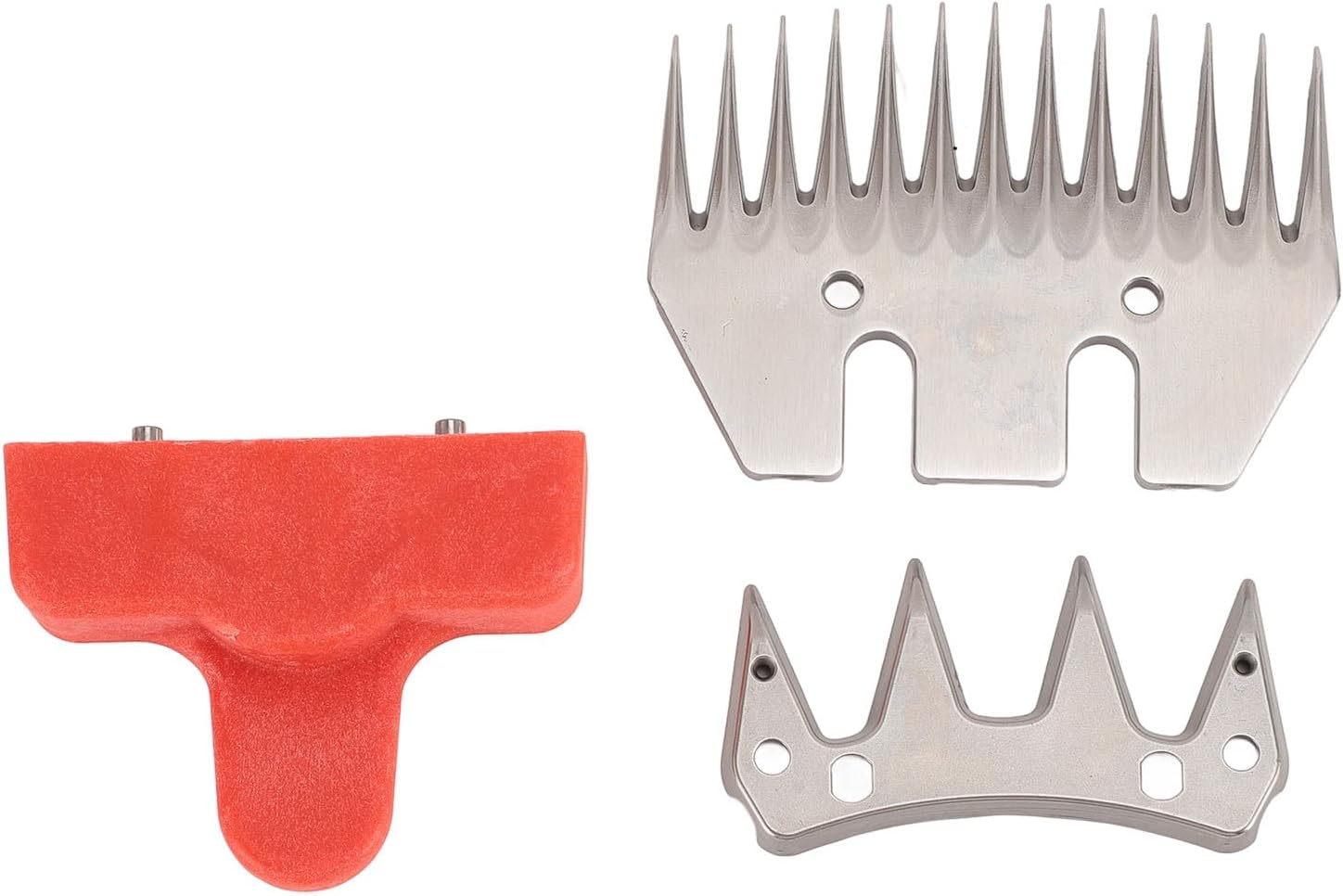 Sheep Shears Replacement Blades, Sheep Shears Wool Clippers Replacement Blades Straight 13 Tooth 4 Tooth Stainless Steel Sheep Clippers Shearing Blades for Sheep Alpacas Goats image number 5
