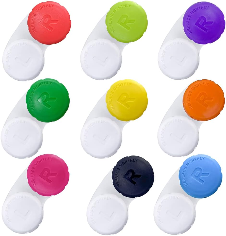 Case for Contact Lens, Travel Daily Use 3 Pack Orange image number 1