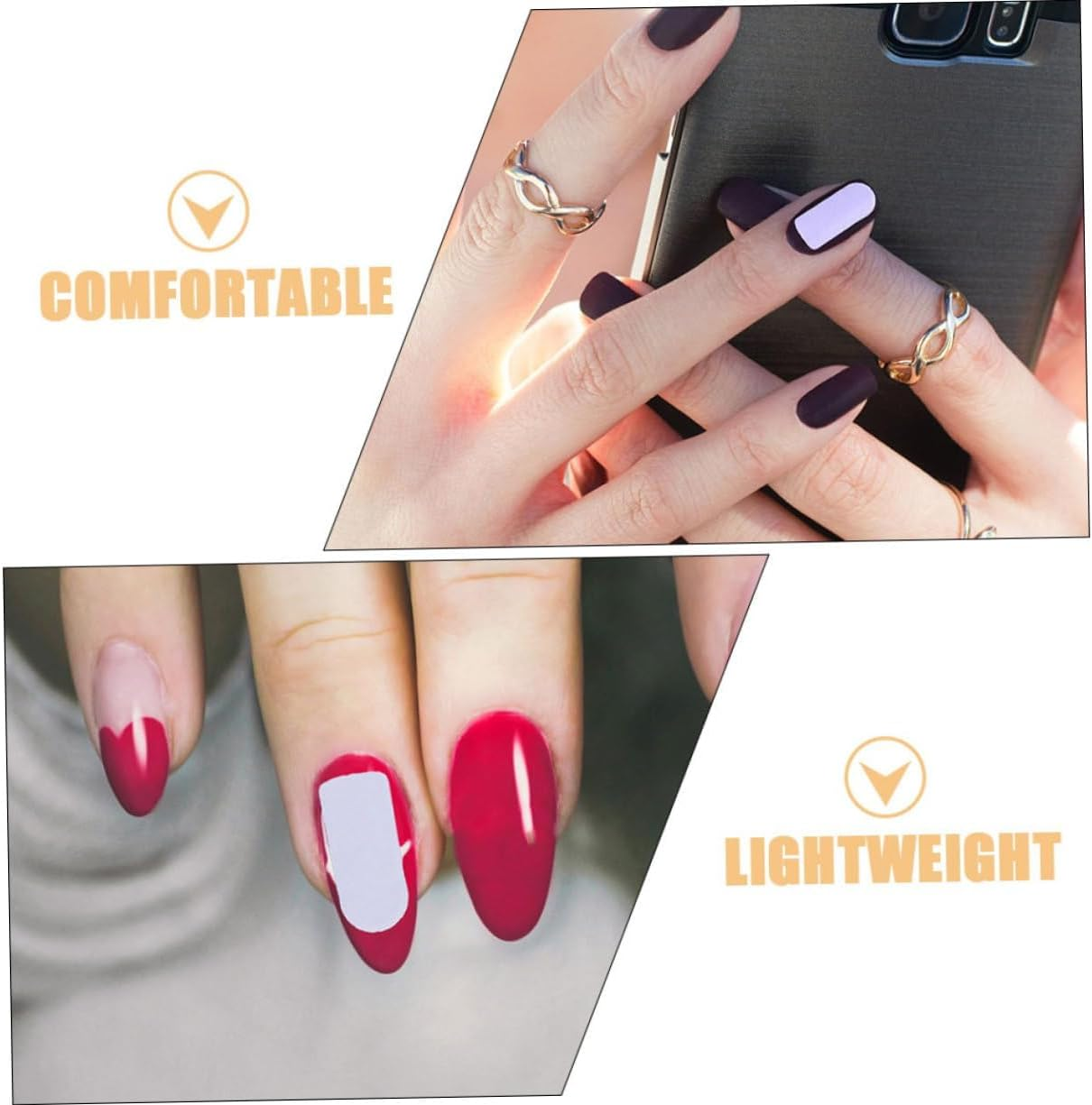 WADY Adhesive Silk Nail Wrap Rein, Silk Wrap for Nails, Nail Sticker for Ce Nail Protector Stickers Gel Nail Tool Waterproof Breathable False Nail Tips