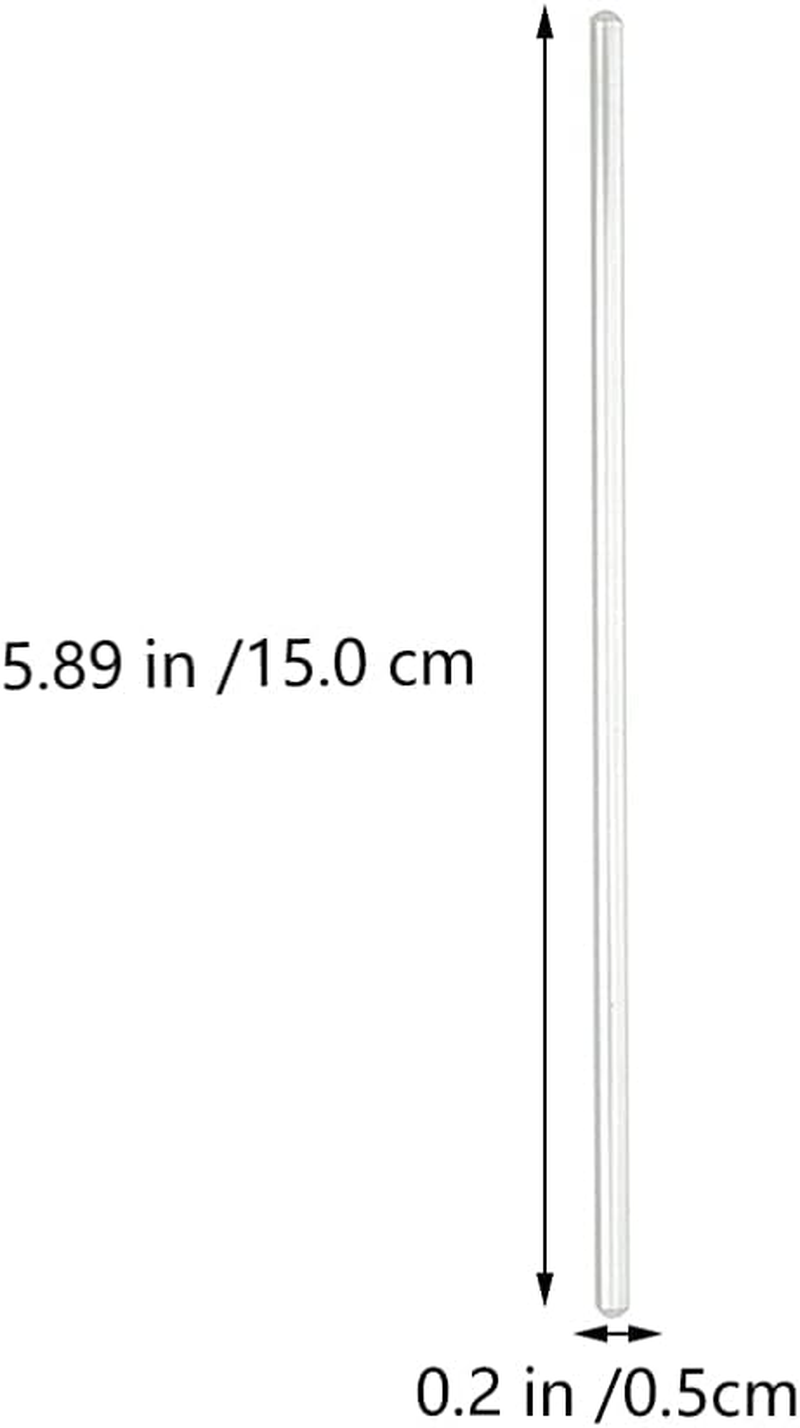 Mipcase Coffee Stir Sticks Glass Stirring Rod 20Pcs: Laboratory Stirring Stick Glass Stir Sticks Experiment Stirring Kit for Lab Science Education Coffee Stirrers image number 5