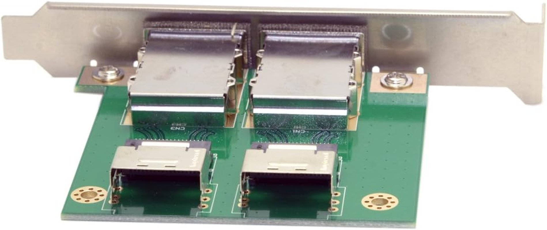 Cablecc Dual Ports Mini SAS SFF-8088 to SAS 36Pin SFF-8087 PCBA Female Adapter with PCI Bracket image number 5