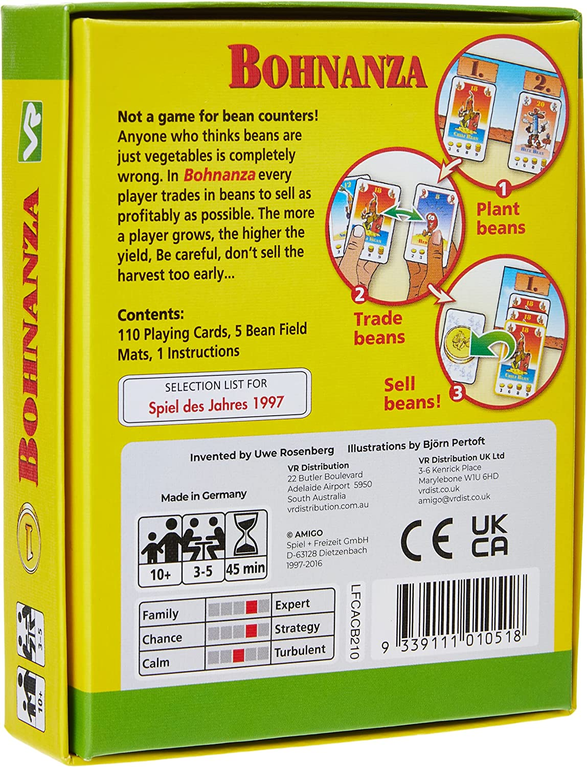 Bohnanza Original Refreshed Card Game image number 3