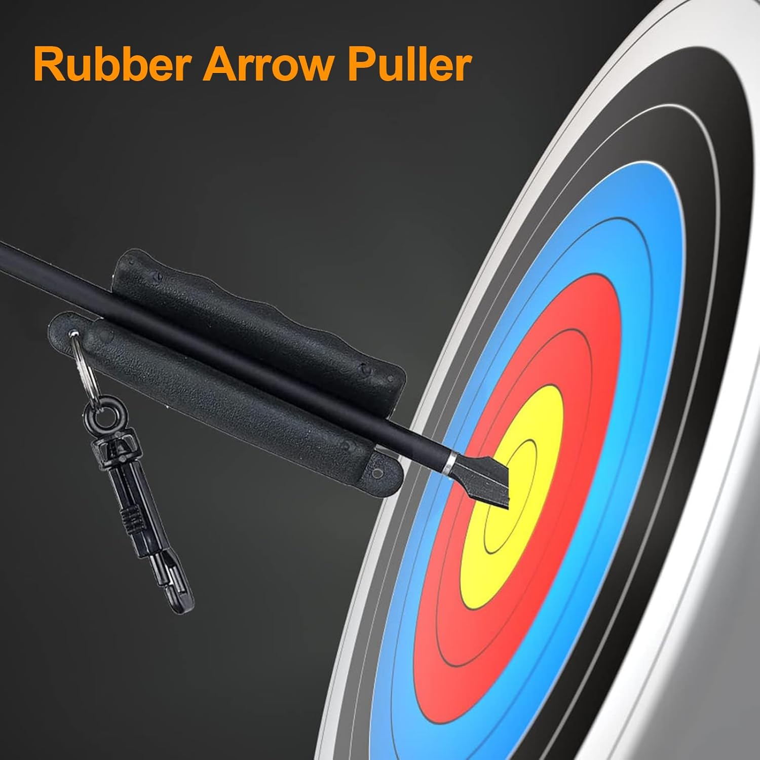 Archery Arrow Puller, Rubber Arrow Puller with Belt Clip Tool for Drawing Arrows 2 Pack Arrow Puller Non-Slip Archery for Pulling Arrows image number 1