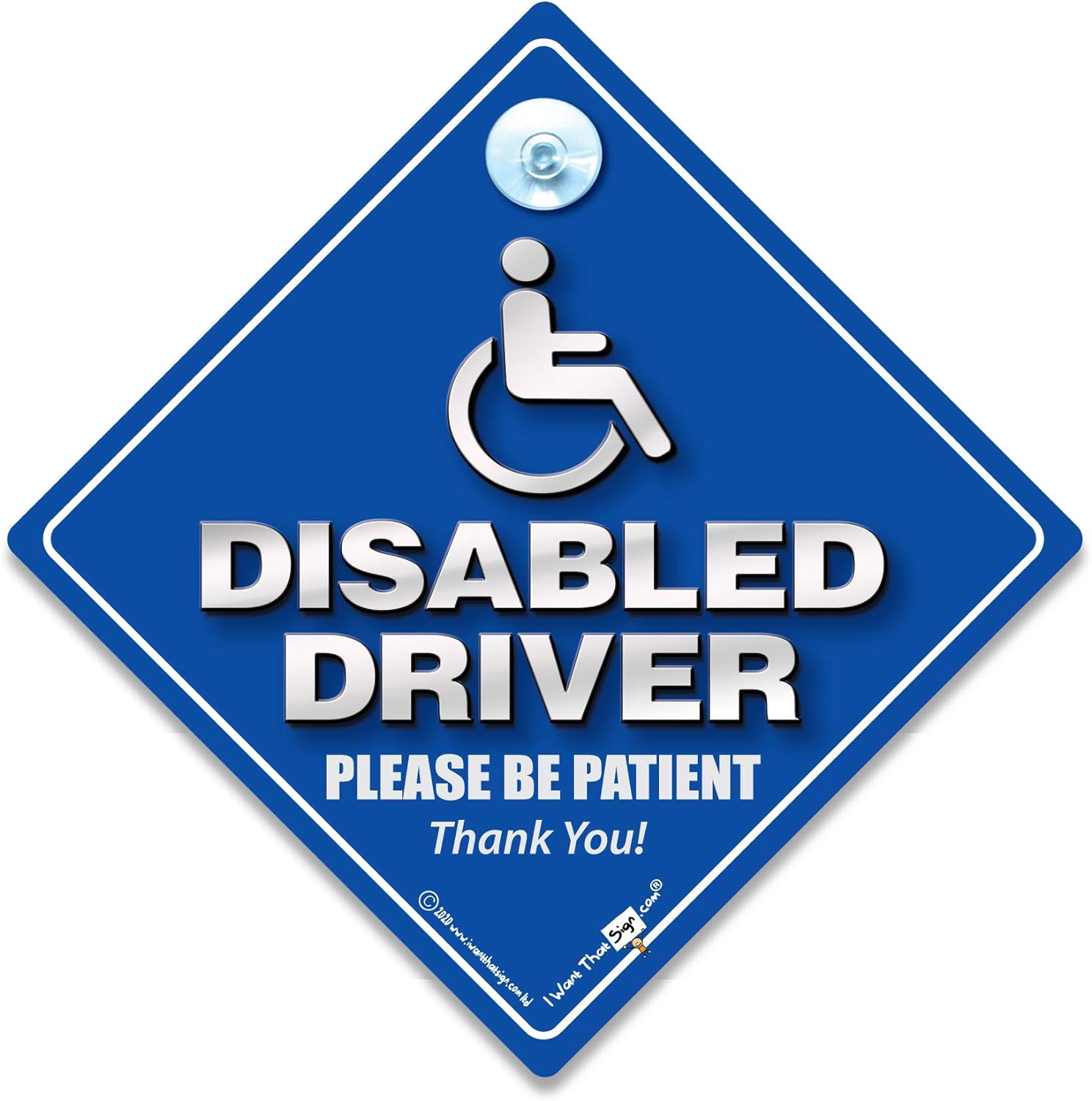 Disabled Driver Car Sign, Disabled Driver Sticker