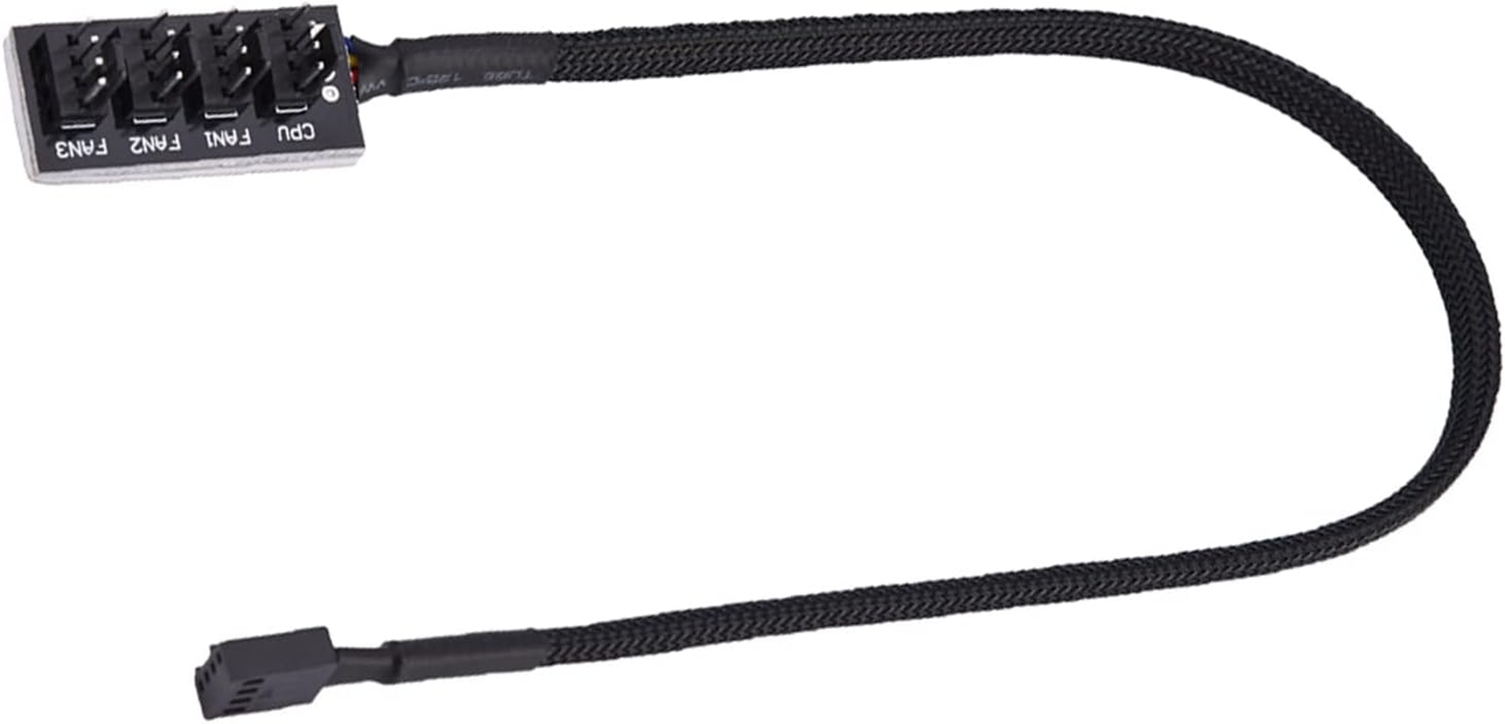 PWM Fan Hub Splitter Cable, 4 PIN/3PIN Power Cable Hub Splitter Adapter, Computer CPU or Case Fan Power Multi Splitter Connector Cable Adapter image number 2