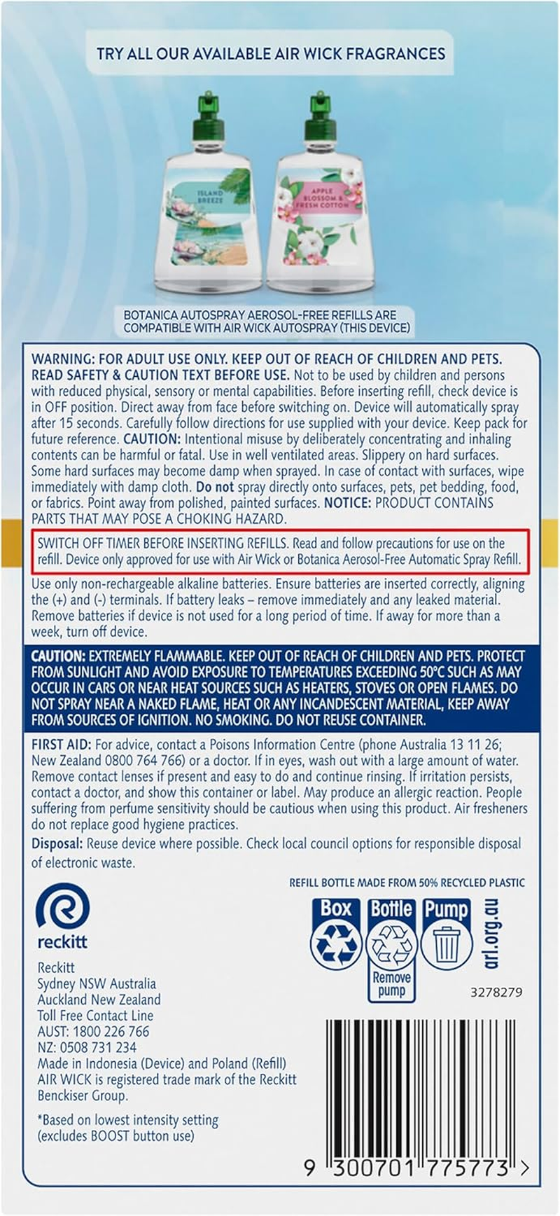 Airwick Island Breeze Automatic Spray Starter Kit