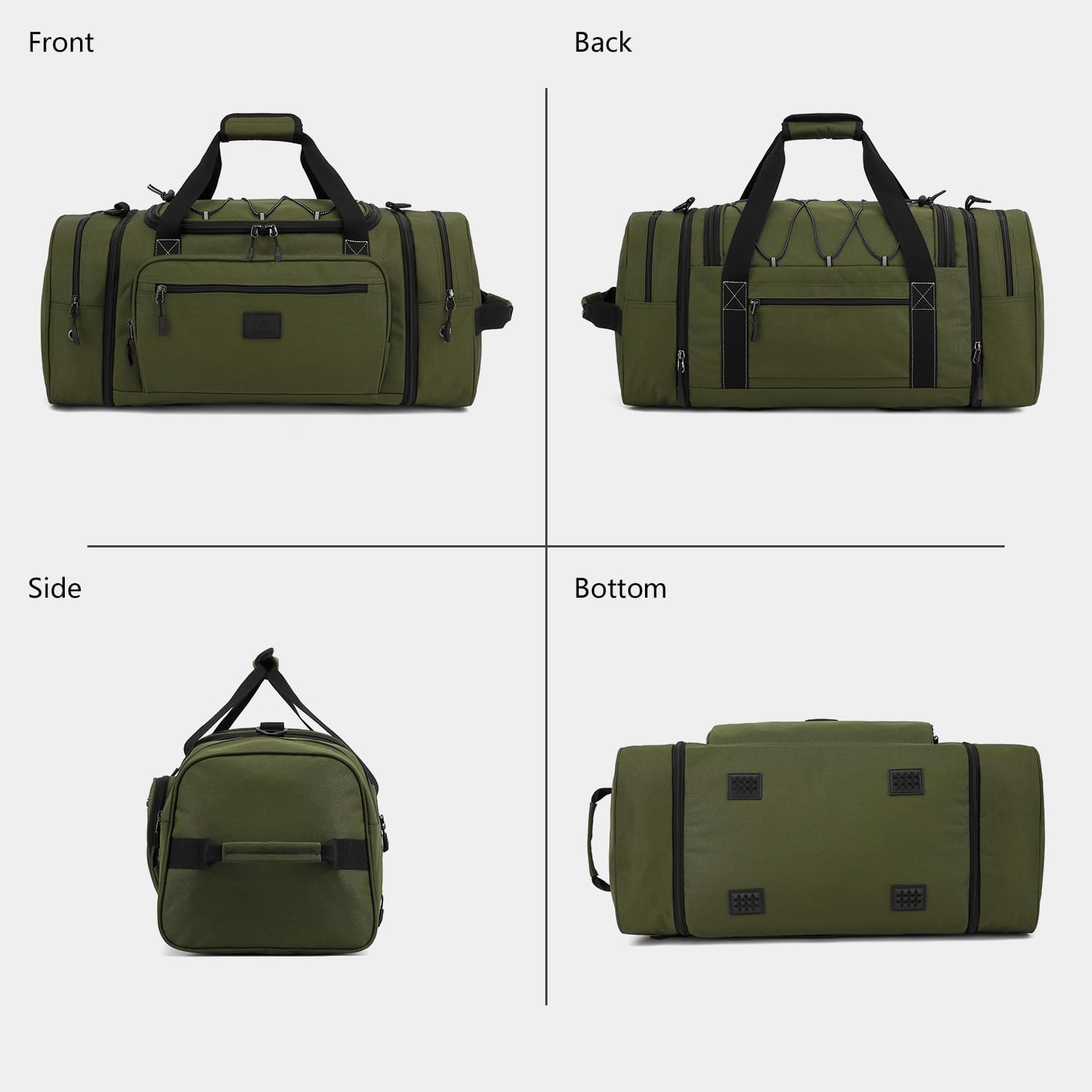 Laripwit Expandable Travel Bag Men'S Weekender Hand Luggage for Camping Sports image number 1