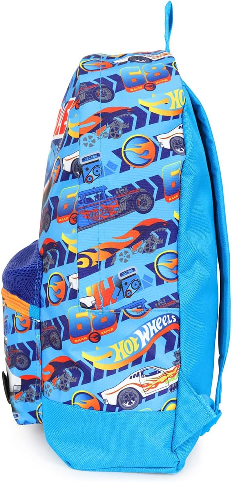 Hot Wheels Official Childrens Backpack, Kids Backpack, Schoolbag, Rucksack Blue, Blue image number 4