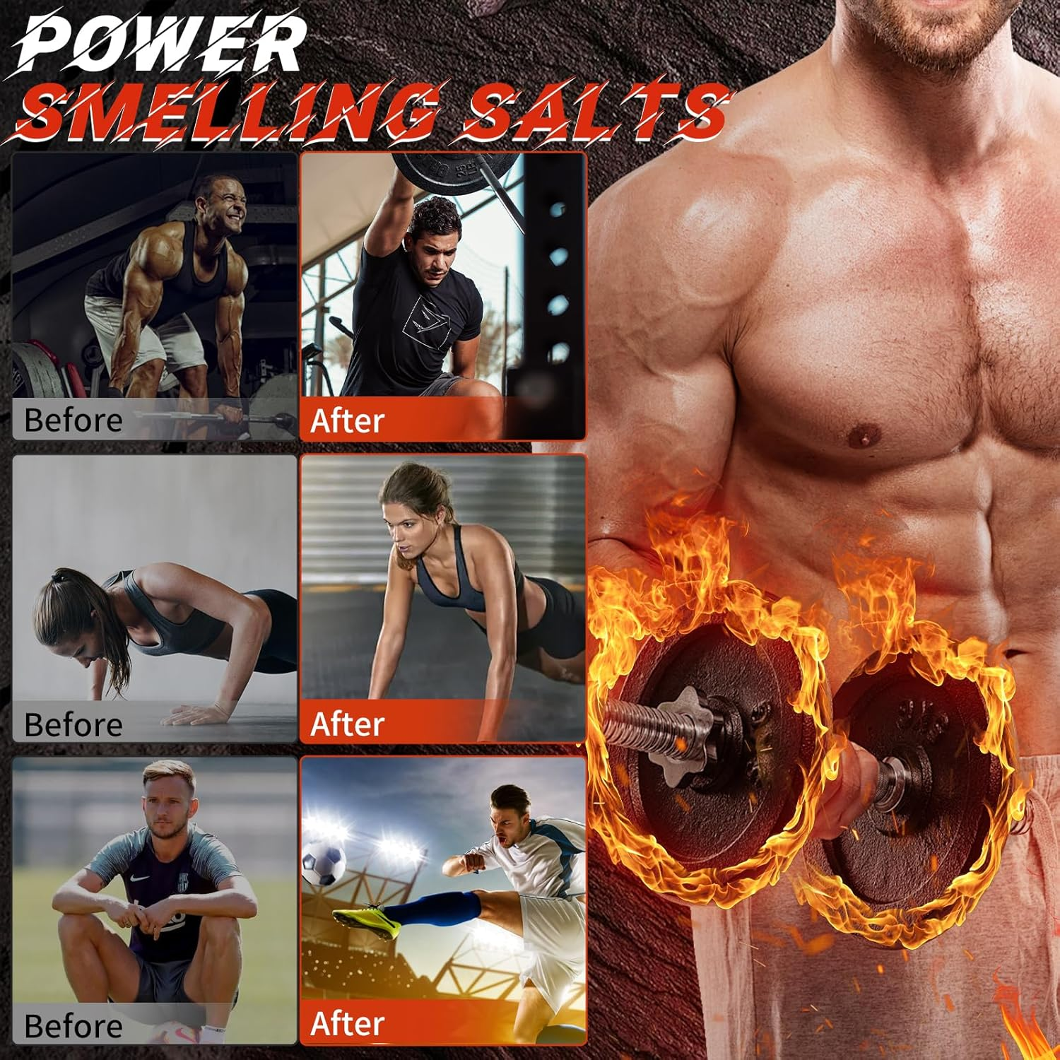 Powerlifting Smelling Salts - Sealed Oni - Long Lasting Water-Activated Ammonia Inhalant for Athletes image number 3