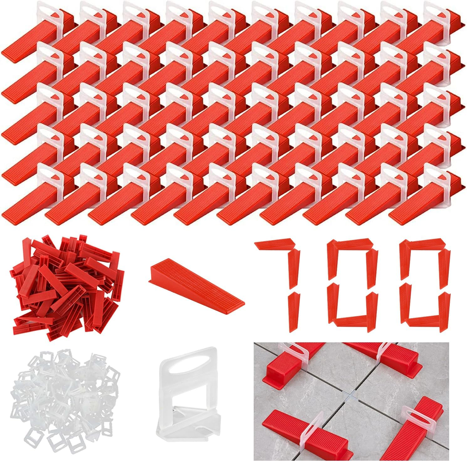 Pack of 700 Tile Levelling System 3 Mm Tile Wedges Levelling System Tiles Wedges Levelling System Tiles for Tiles Wall Tiles Floor Tiles