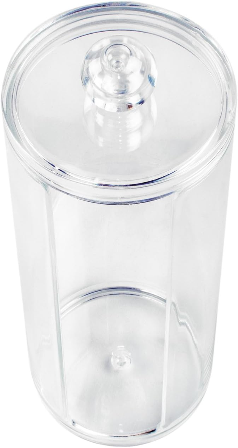 Cosmetic Cotton Pad Rounds Holder Makeup Removers Clear Acrylic Organizer Storage Display Rack image number 2