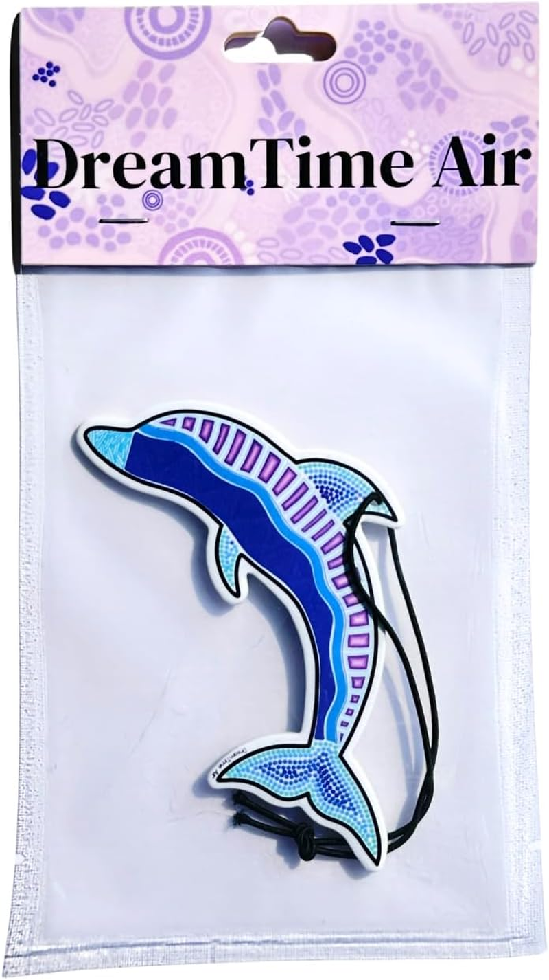 Dreamtime Air Dolphin Car Air Fresheners &ndash; Grapefruit Scent, Pack of 3 | Cute Hanging Design for Car, Office or Home | Long-Lasting Essential Oil Fragrance image number 4