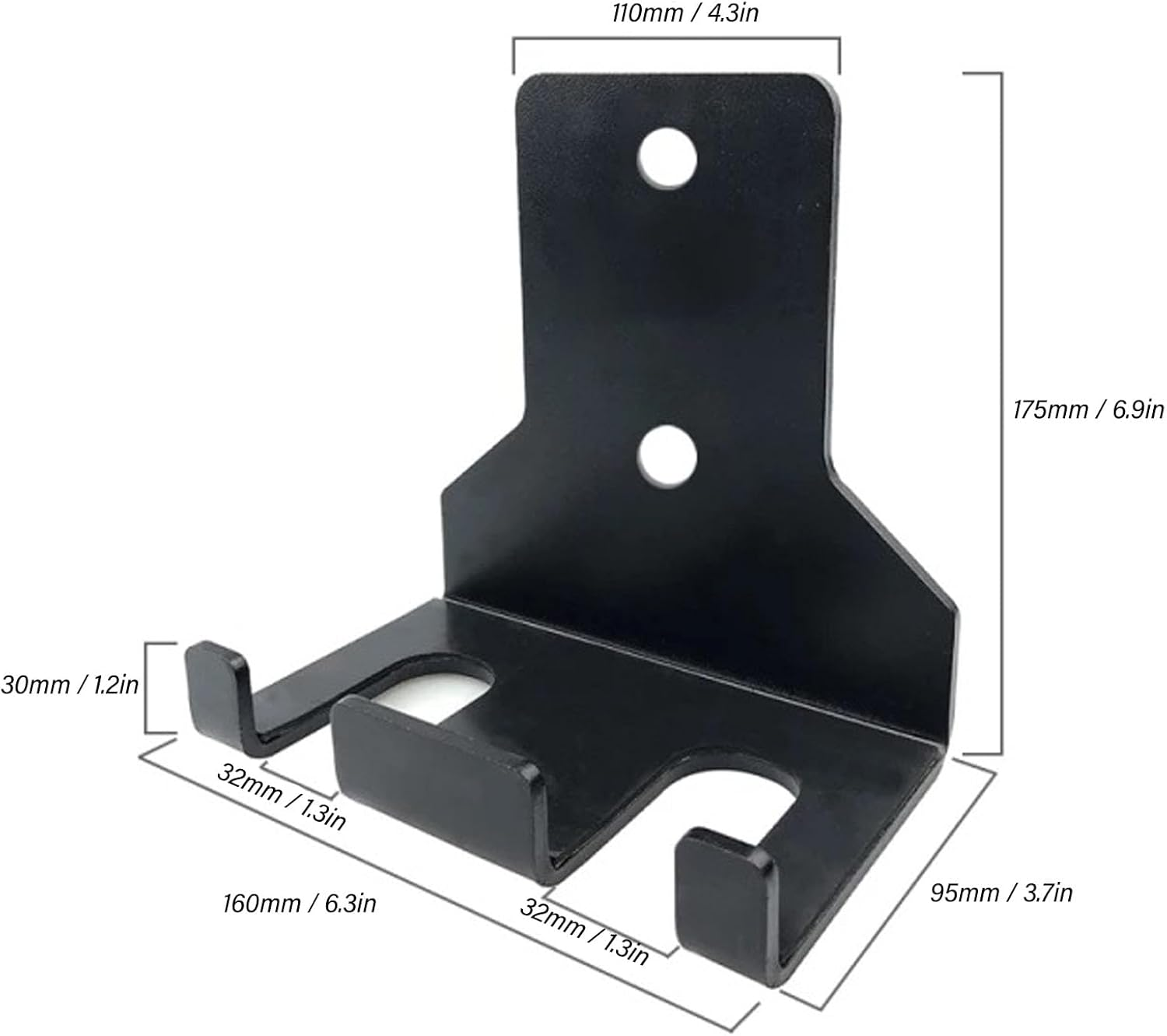 Barbell Holder Wall Mount, Heavy Duty Vertical Hanging Barbell Rack with Mounting Screws, Durable Stainless Steel Barbell Storage Rack for Home Gym, Garage, Commercial, Shed image number 6