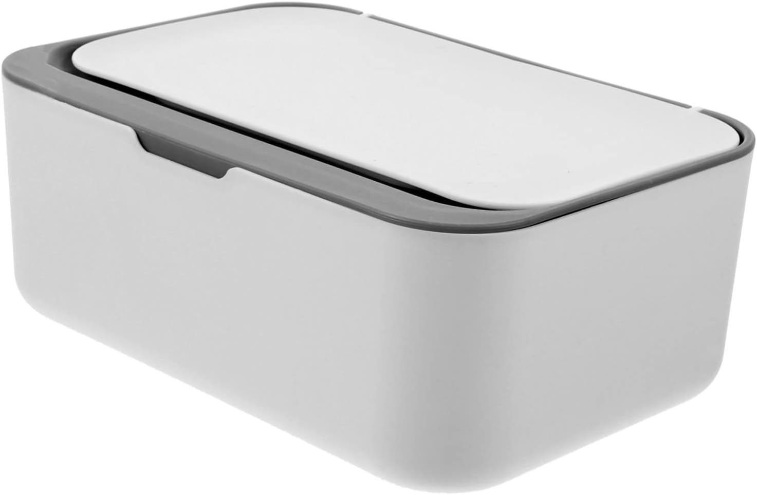 PRETYZOOM Large Capacity Baby Wipes Dispenser Dustproof Wipe Holder Lid Refillable Wet and Dry Tissue Container for Home and Travel Dark Grey image number 4