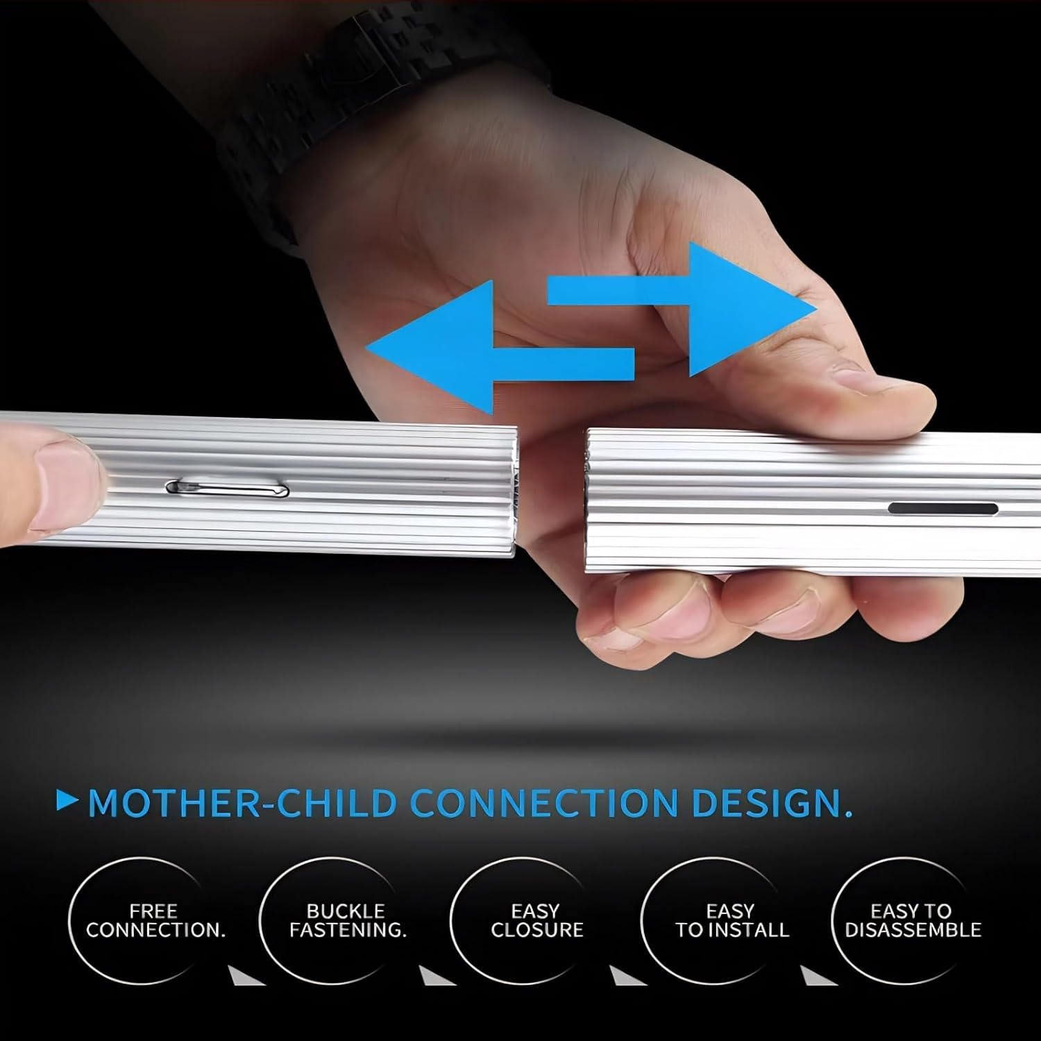 Solar Panel Cleaning Brush Water Fed Cleaning Kit Extended Pole Design for Household Use image number 3