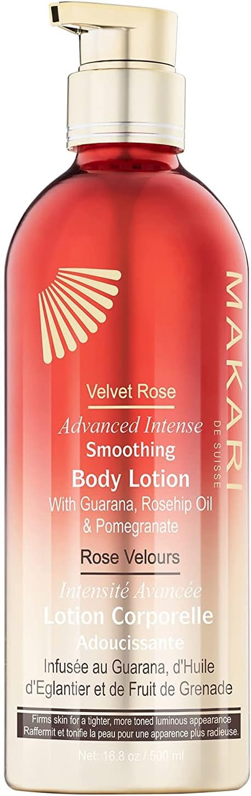 MAKARI Velvet Rose Advanced Smoothing Body Lotion - Firming & Tightening Moisturizer for Skin - Helps Fade Stretch Marks, Scars & Blemishes - Hydrating, Brightening & Smoothing Formula with Guarana, Rosehip Oil, Green Tea & Collagen - Anti-Aging, Skin Toning & Luxury Softness for Dry Skin - 16.8 Oz image number 3