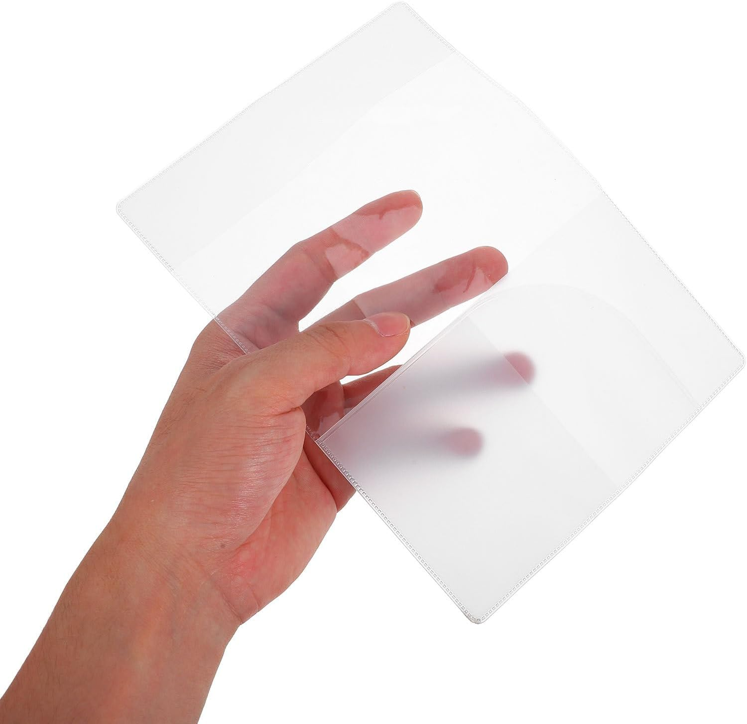 HOUDERCO 5Pcs Clear Passport Cover Travel Holder Document Organizer Lightweight Transparent Sleeves for Home and Business Trips image number 4