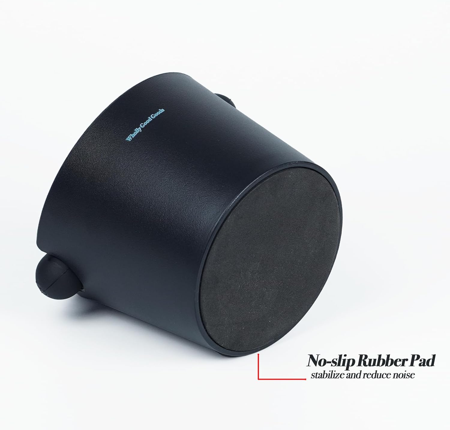 Coffee Knock Box for Coffee, ABS Coffee Grind Knock Box, Shock-Absorbent Durable Coffee Espresso Knock Box Dump Bin Grind Waste Removable Detachable Knock Bar and Non-Slip Base Colors (Black)