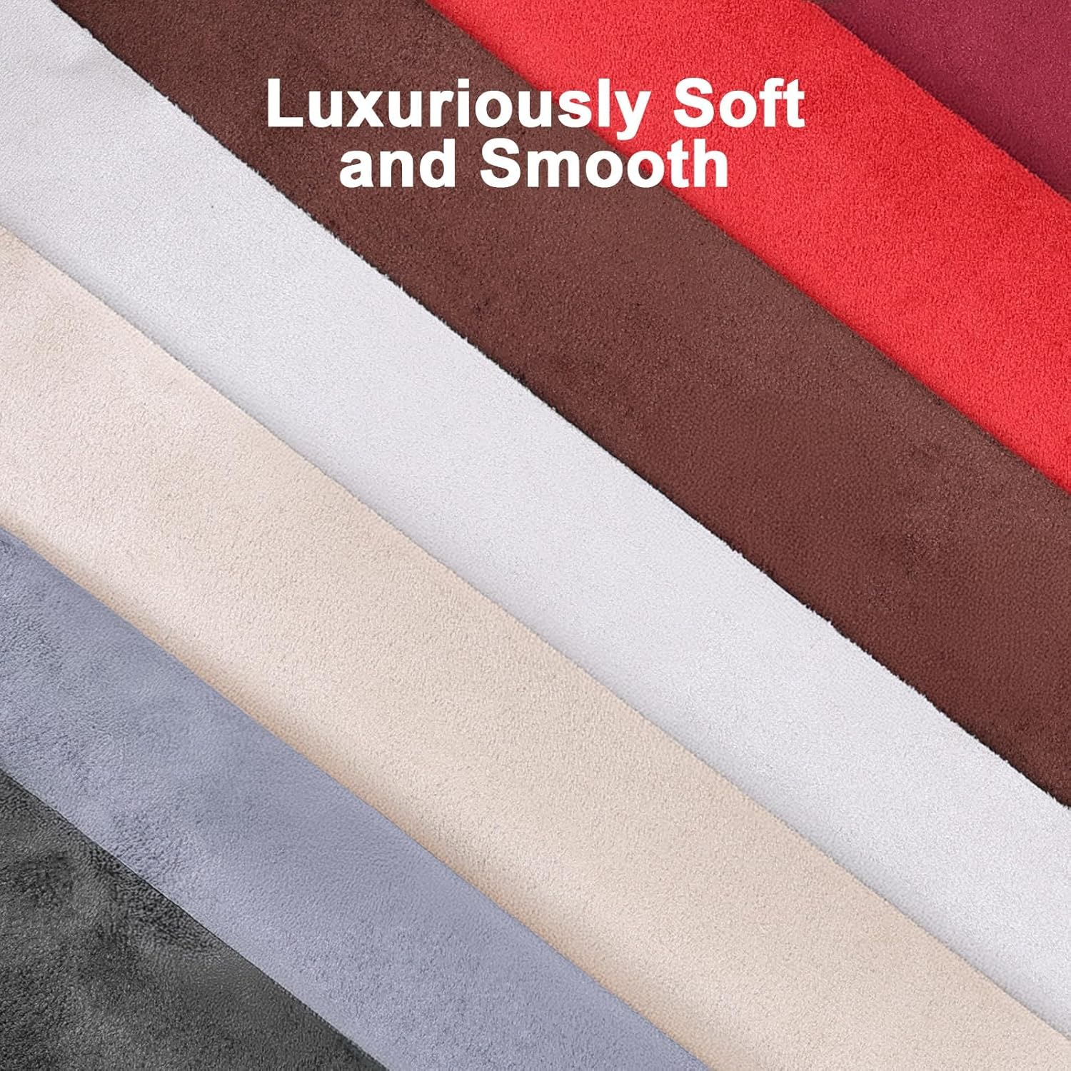 Premium Grey Suede Fabric Wrap - 17X70 Inch Suede Wrap for Car Interior - Self-Adhesive Microfiber and Synthetic Leather, Stretchable Interior Film for Car and Home Decor
