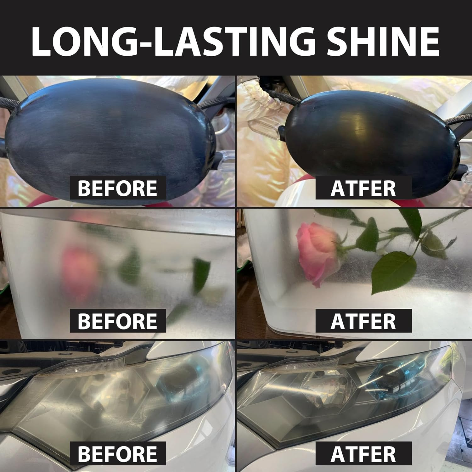 INNOVAYOU Plastic Polish Kit, Plastic Scratch Remover 14.1Oz and Cleaner 3.52Oz, Plastic Cleaner and Polish Removes Scratches & Scuffs, Ultra Fine Scratch Remover for Acrylic Surfaces image number 5