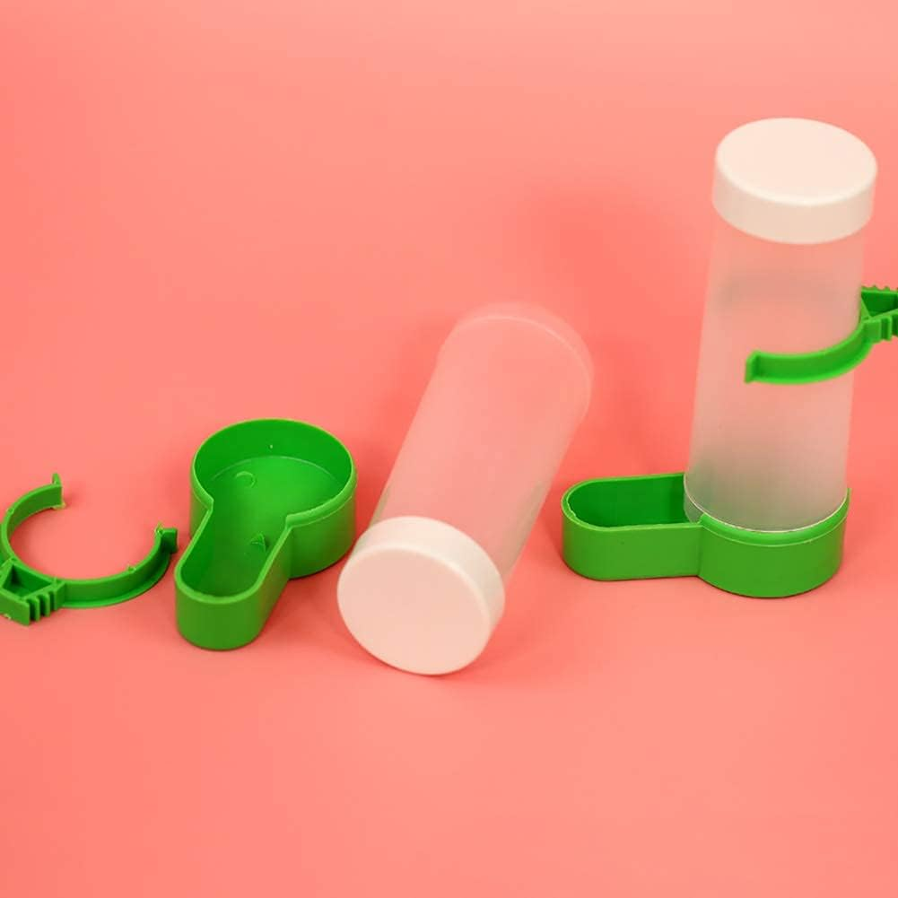 2PCS Bird Water Feeder,Automatic Bird Water Bottle,Container Food Dispenser Hanging in Birds Cage for Parrots Budgie, Cockatiel, Lovebirds (90Ml) - 60Ml image number 4