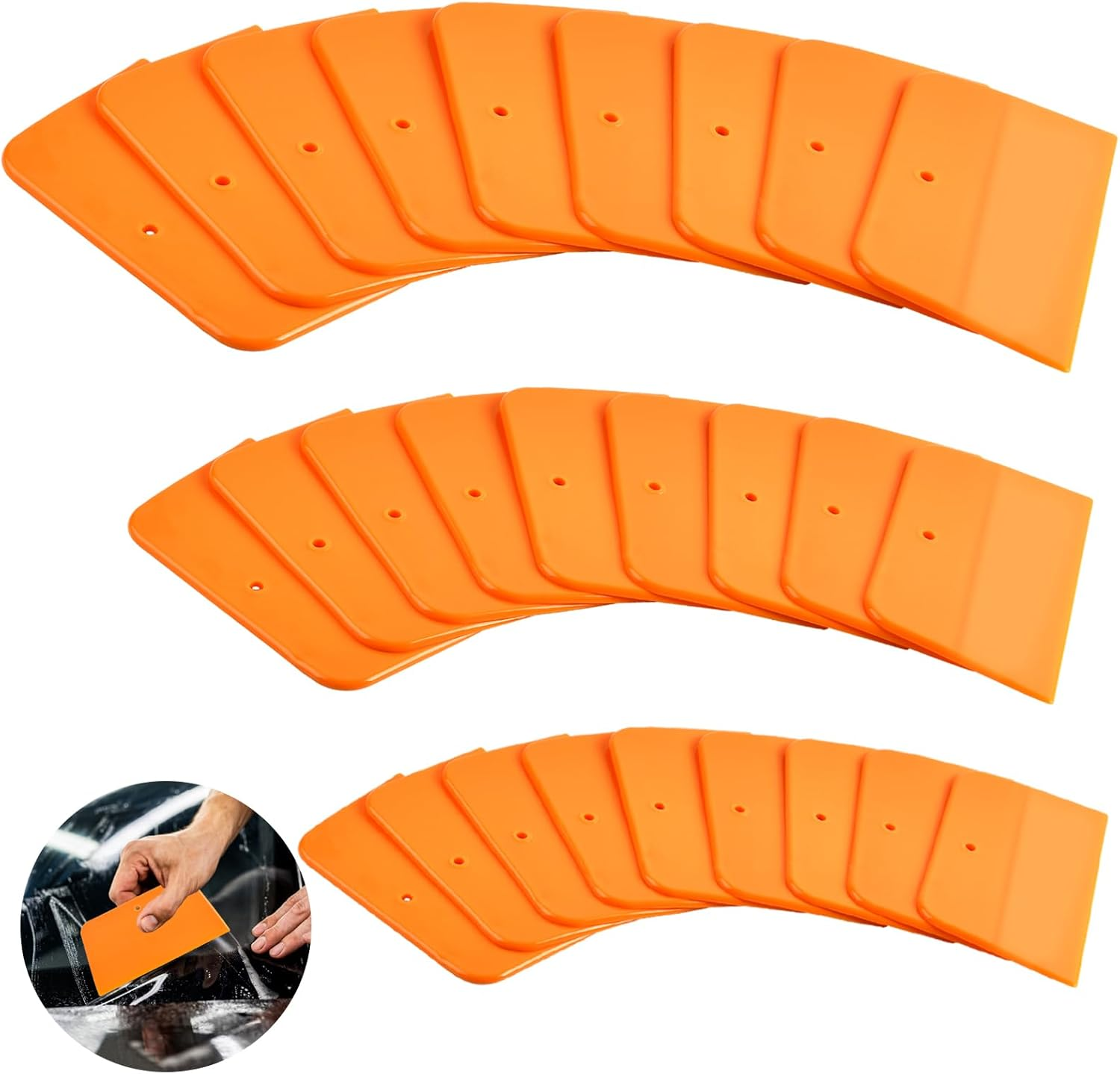 27 Pcs Body Filler Spreaders, 4, 5, 6 Inch Auto Plastic Putties Spreader, Automotive Body Fillers for Applying Fillers, Putties, Glazes, Caulks, Paint image number 1