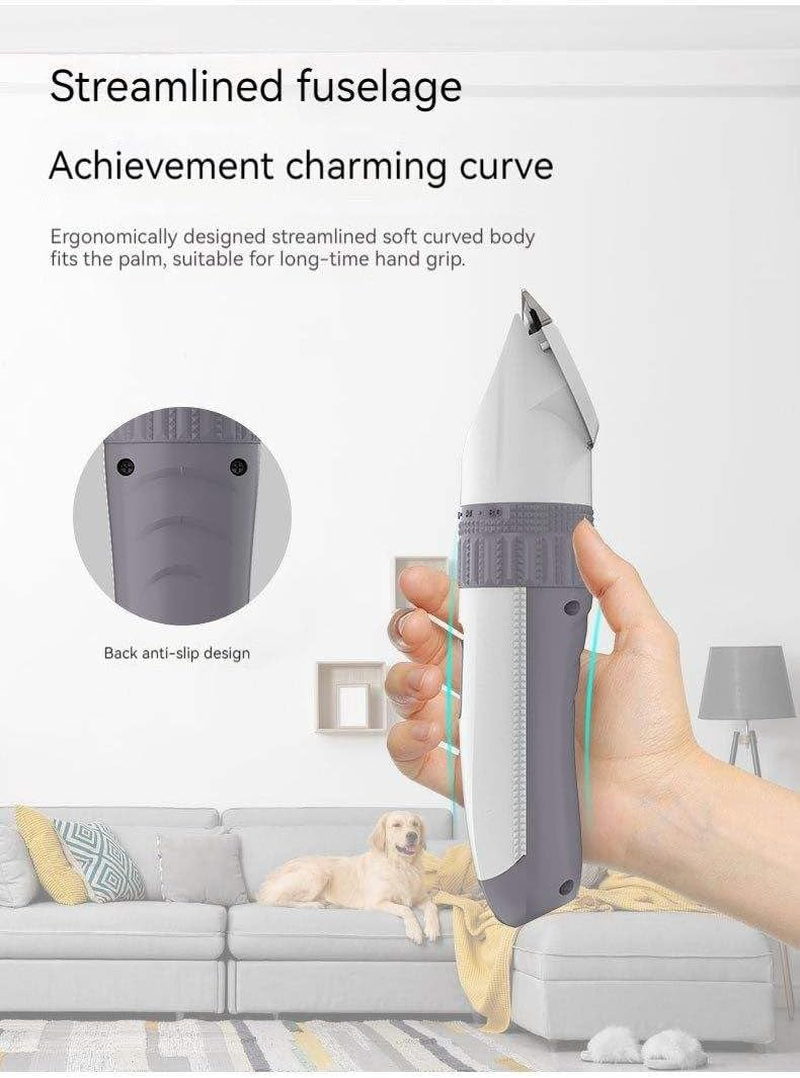 Dog Clippers, Professional Pet Grooming Kit, Rechargeable Pet Shaver Cordless Silent Dog Hair Trimmer, Best Hair Clipper for Dogs Cats Pets