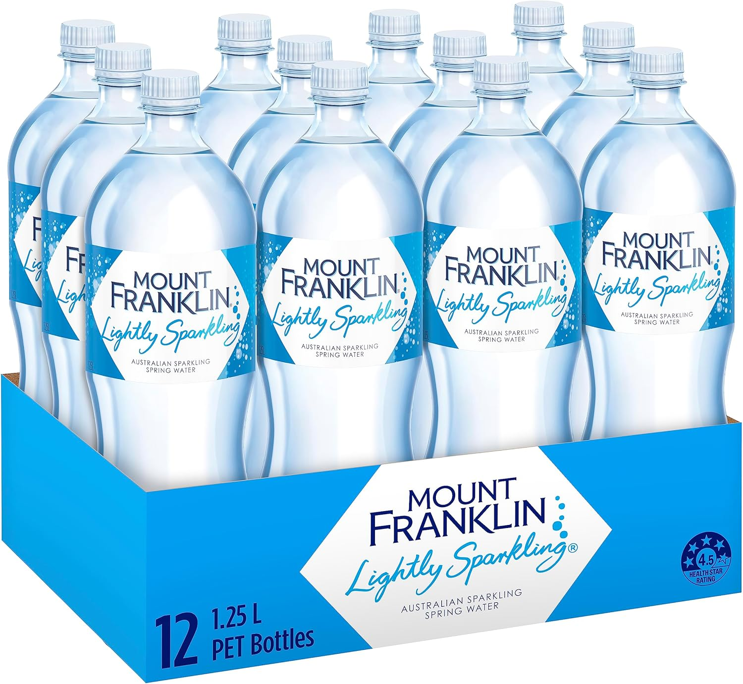 Mount Franklin Lightly Sparkling Water Multipack Bottles 1.25L X 12 image number 2